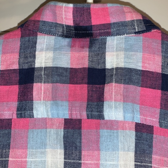 Men’s Linen Blend “Charleston Threads” Short Sleeve, Button Down, Dressy Casual - Picture 6 of 10